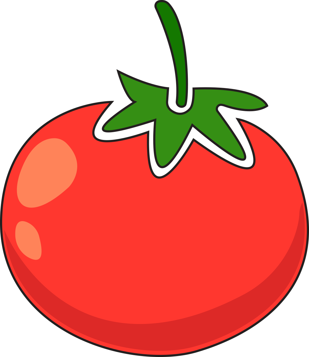 two tomatoes side by side with one being split open and the other remaining untouched