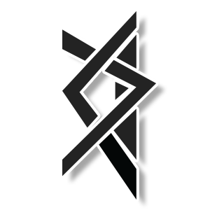 monogram style sticker initials for adamie beaupre in Cree syllabics
